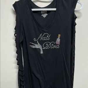 Active Basic Gray Graphic Muscle Tee